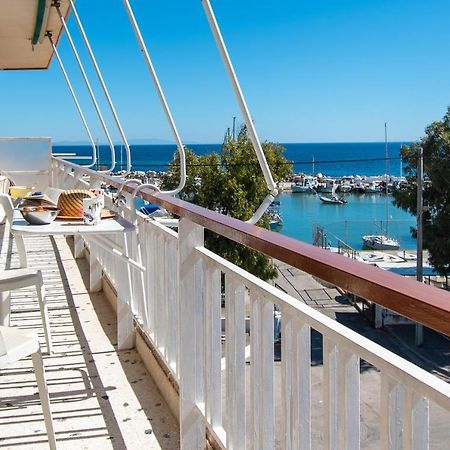 Lavish & Spacious Apt With Stunning Seaview, 10 Min Ath Airport Артеміда Екстер'єр фото