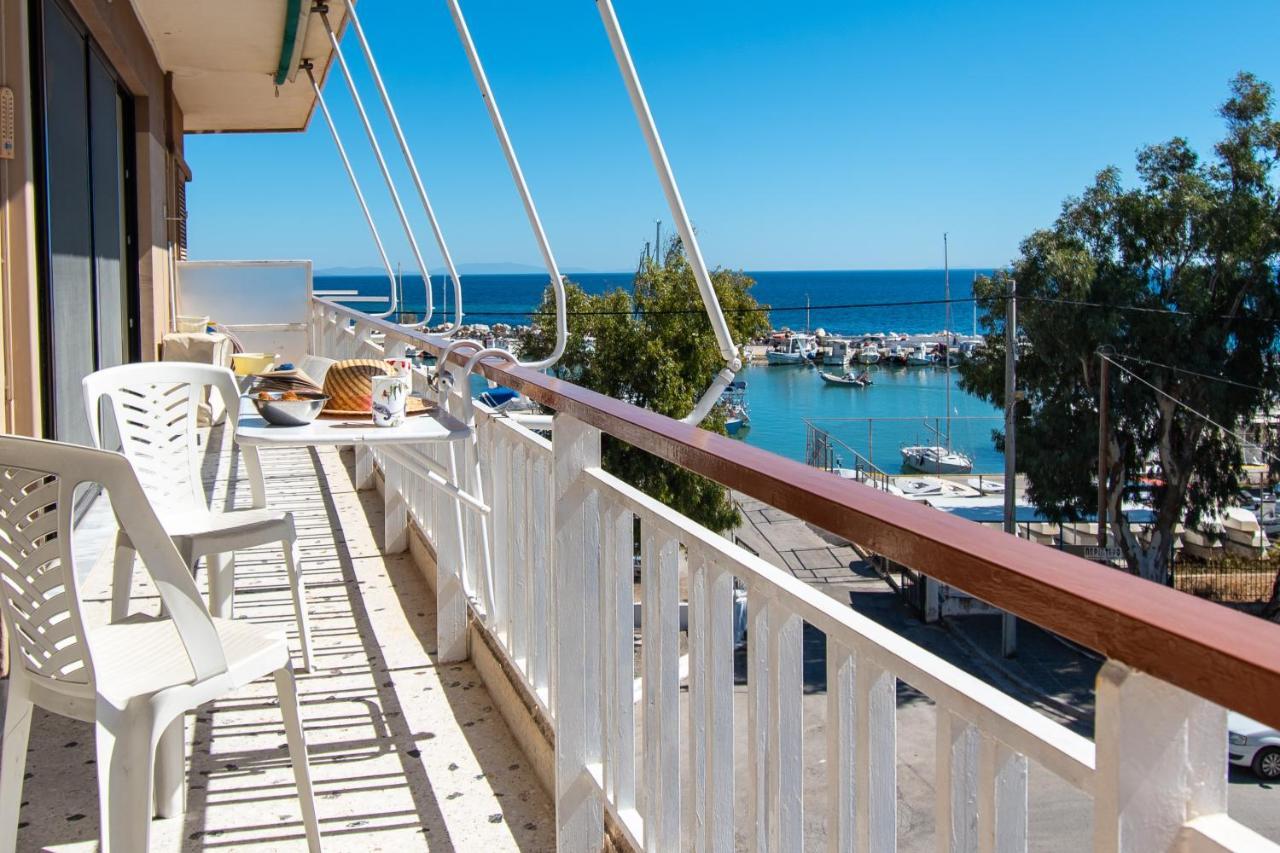 Lavish & Spacious Apt With Stunning Seaview, 10 Min Ath Airport Артеміда Екстер'єр фото